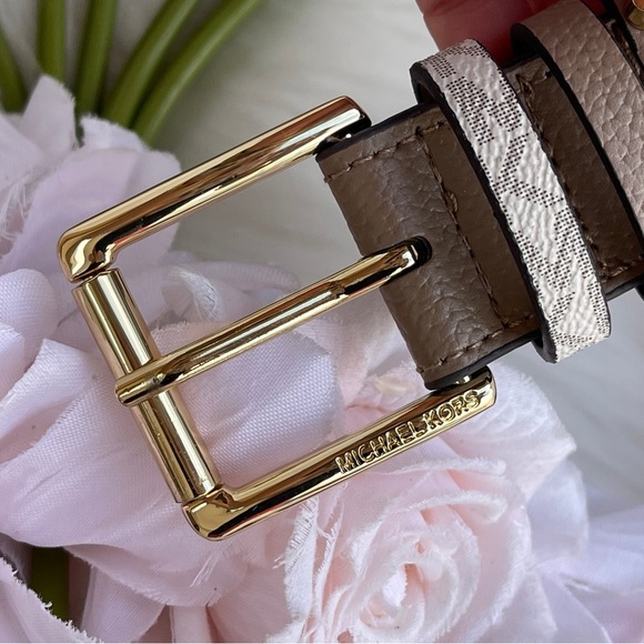 Michael Kors Women's Triple Loops Studded Belt - Picture 10 of 14